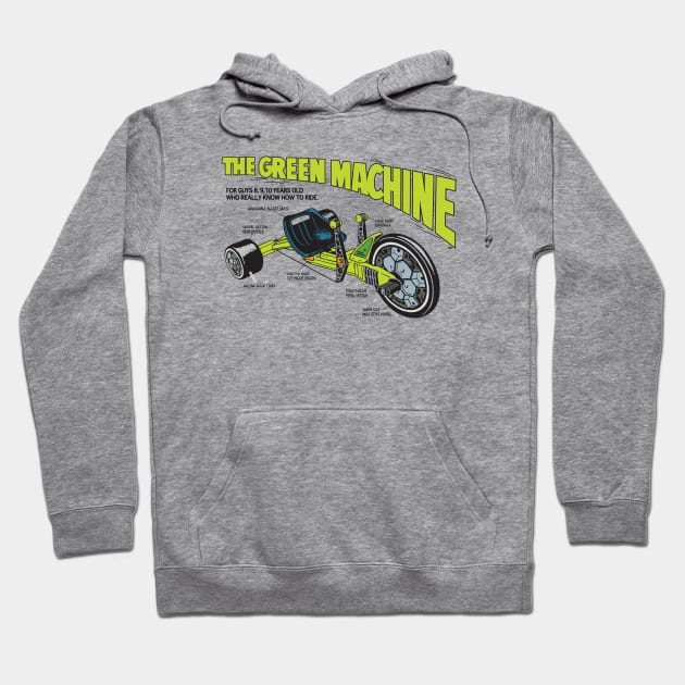 Green Machine - Big Wheel (Light) Hoodie by Chewbaccadoll